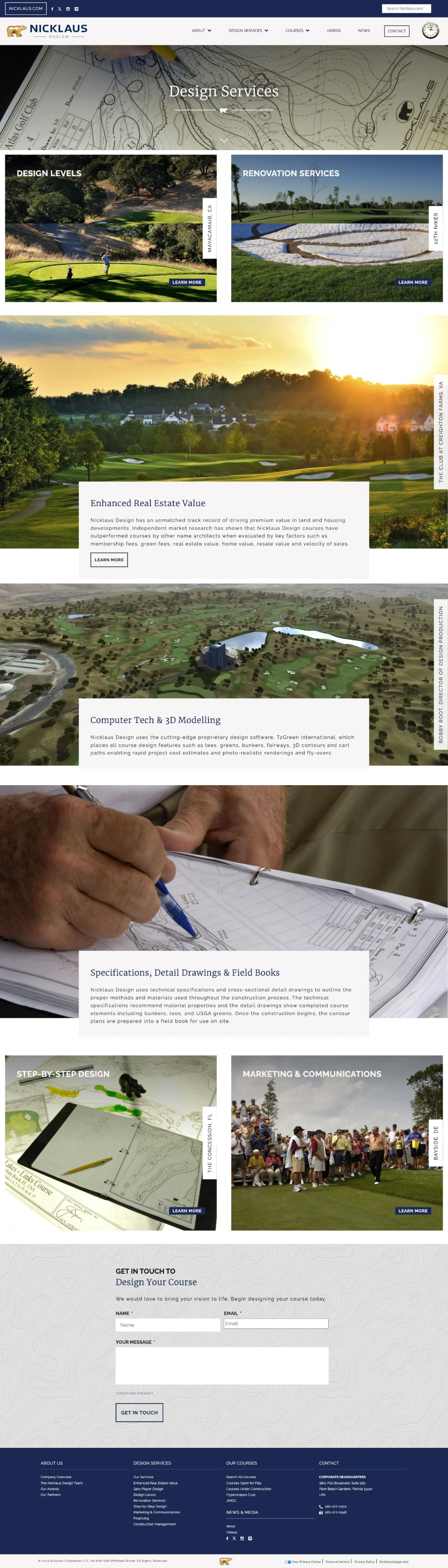 Web Home Page Mockup