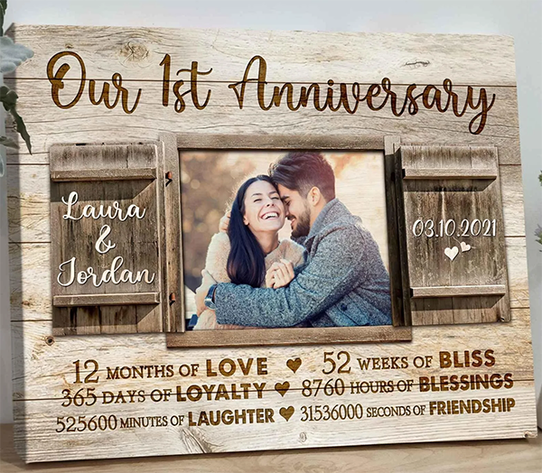 1st Wedding Anniversary Gifts For Him Traditional Gifts