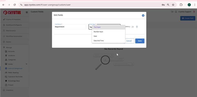 Custom Fields functionality has now been successfully implemented in the User Module, allowing administrators to configure additional user-specific information and manage it seamlessly across views, downloads, and imports