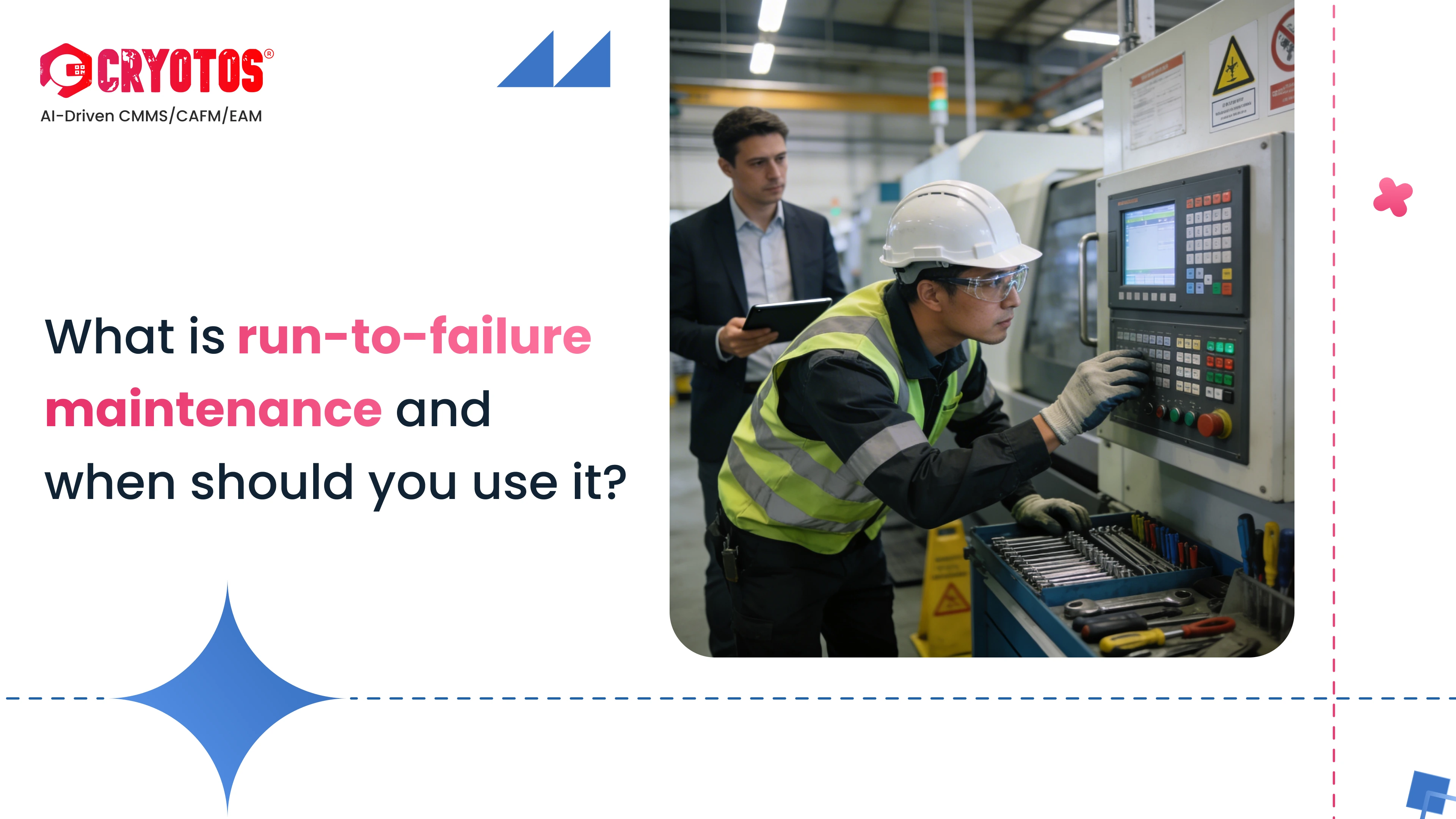 What is run-to-failure maintenance and when should you use it?