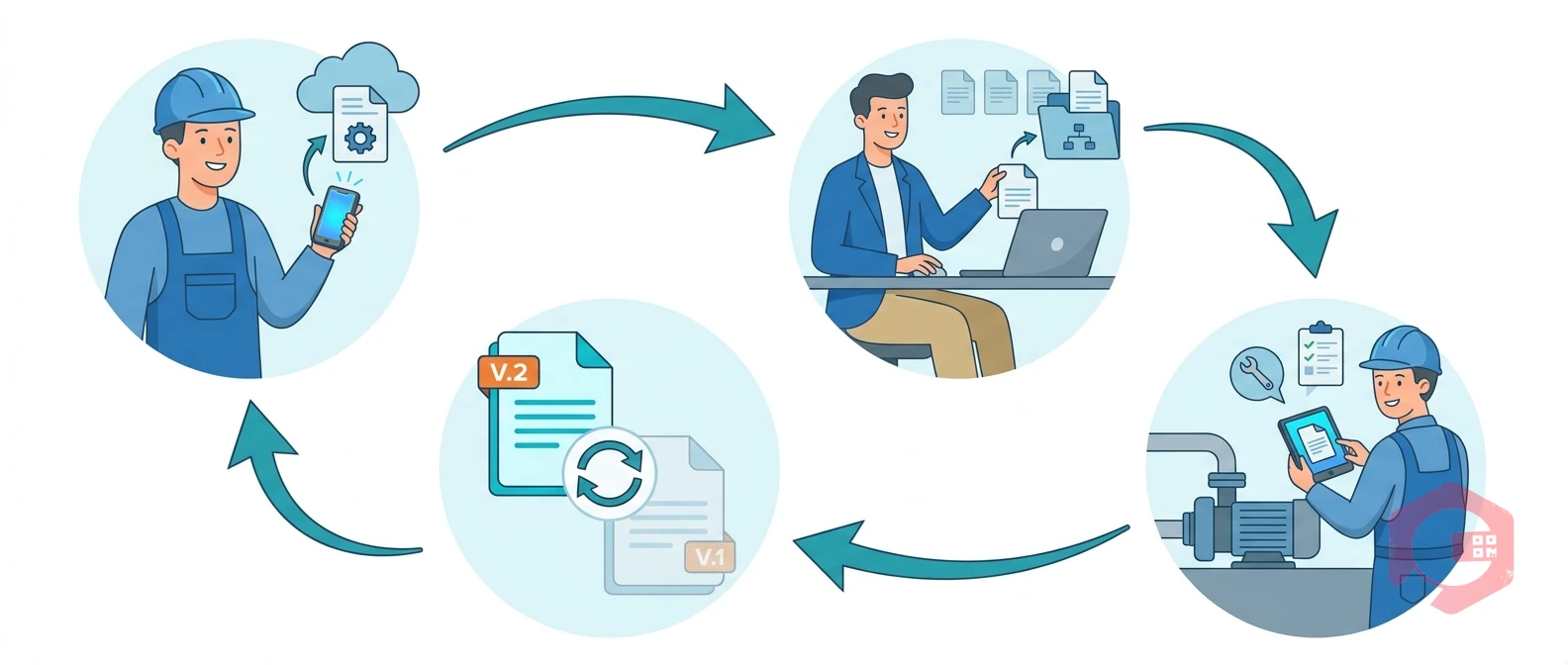 Document lifecycle in a CMMS — Upload, Organize, Use, Update | Cryotos