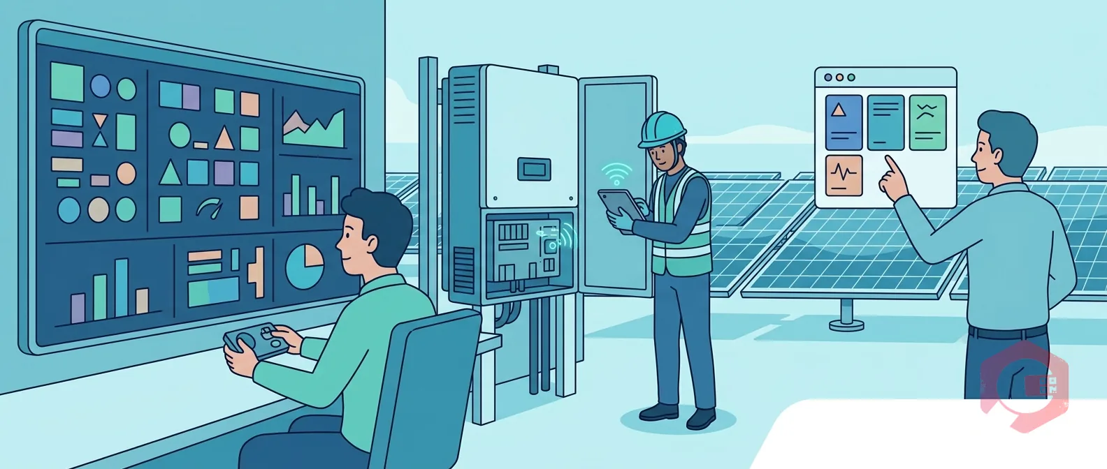 Solar O&M team using SCADA + CMMS for predictive maintenance | Cryotos