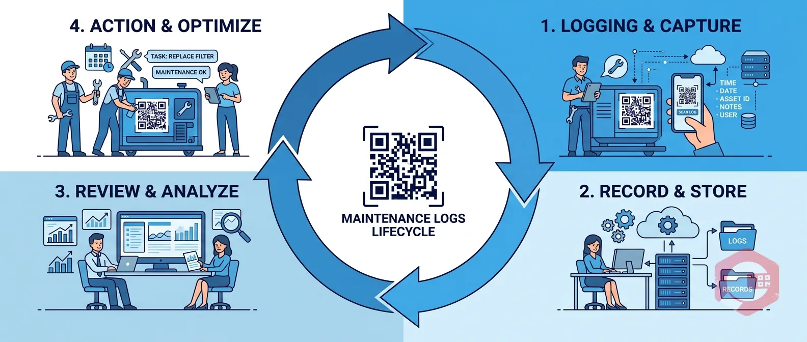 QR Code Maintenance Logs — lifecycle