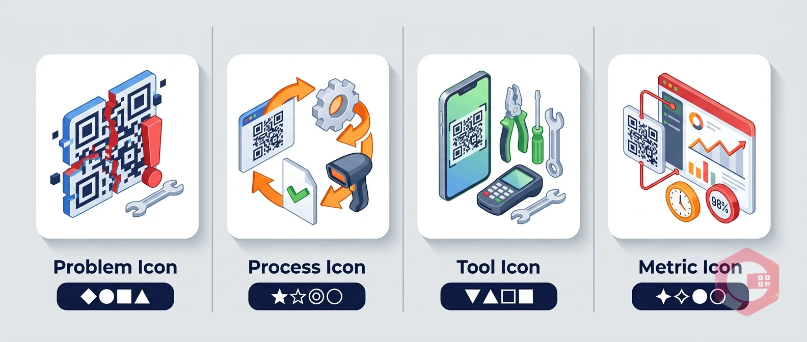 QR Code Maintenance Logs — problems grid