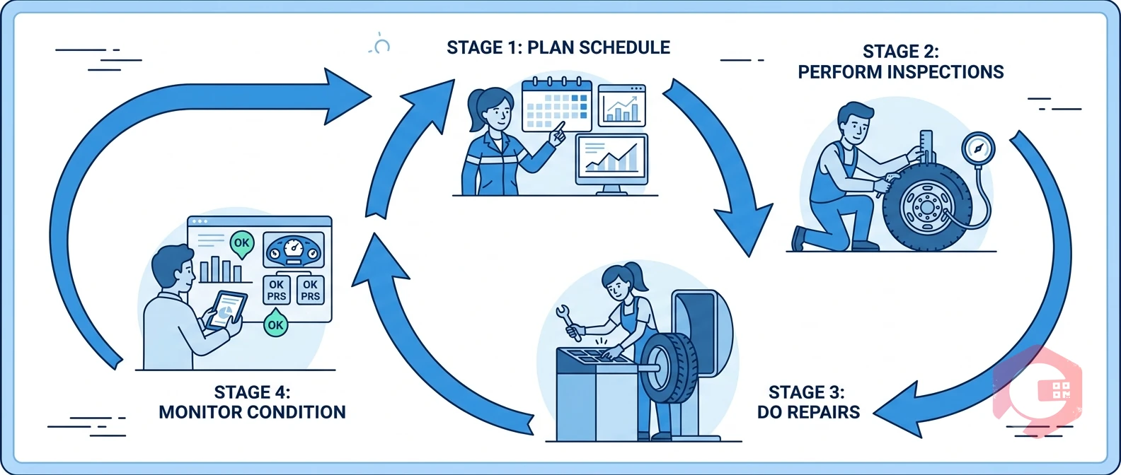 Preventive Maintenance in the Tyre Industry — lifecycle