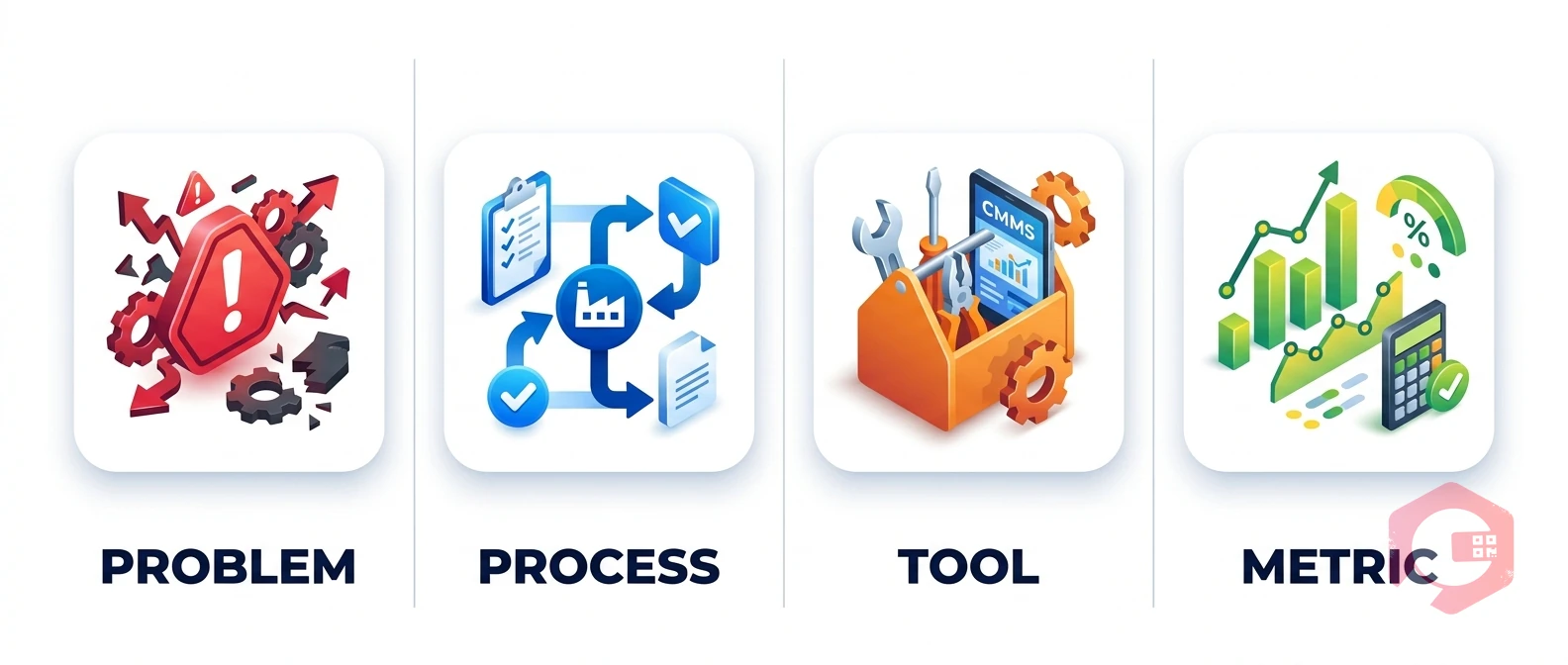 Workflow Audit in CMMS — problems grid