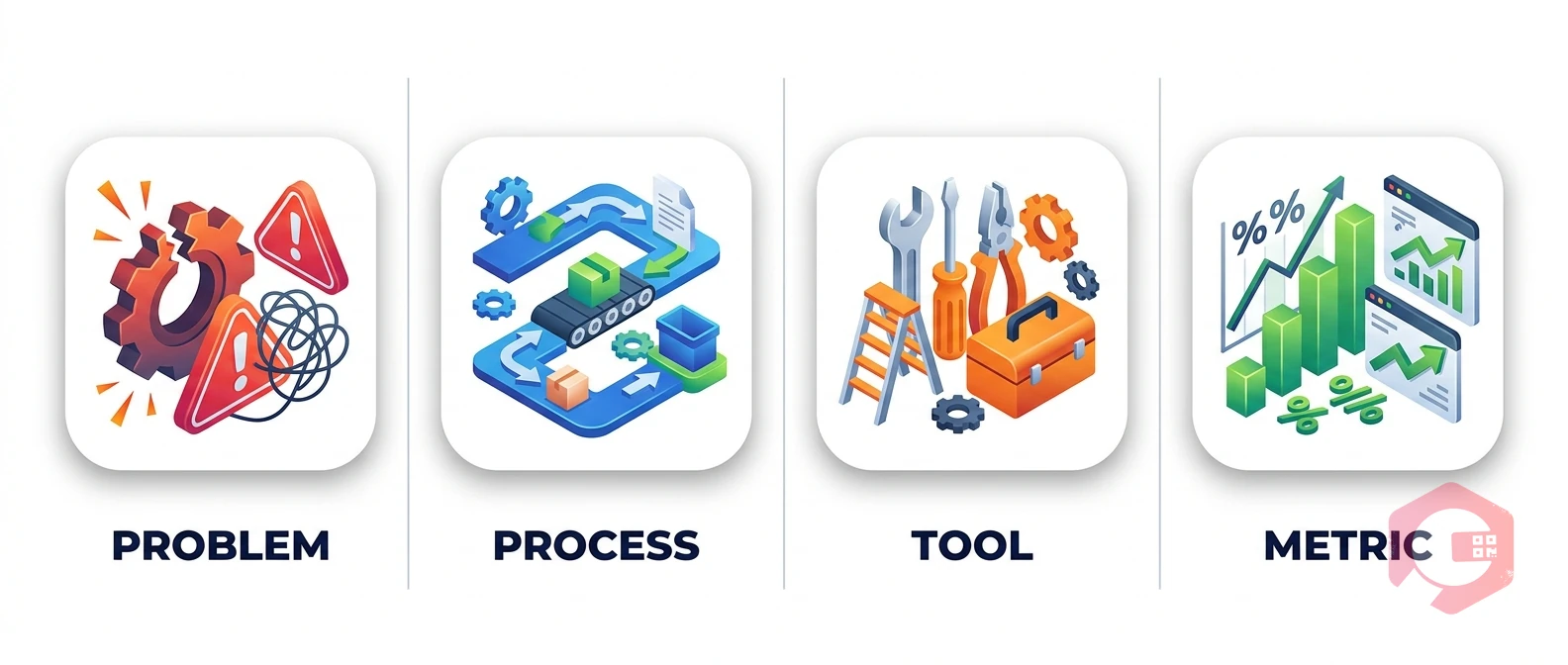 Kaizen Continuous Improvement Examples — problems grid