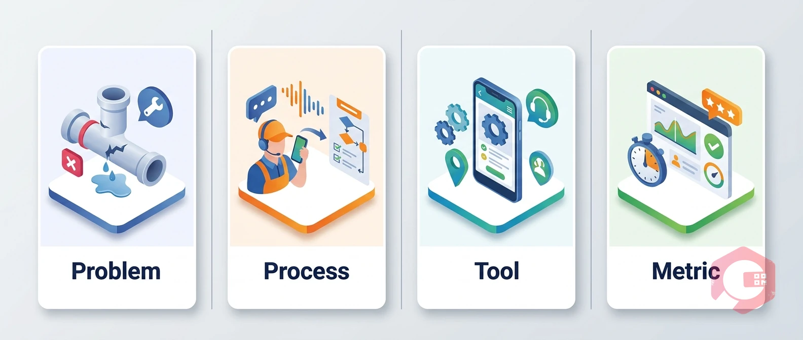 Voice-Based Work Order Creation for Facility Teams — problems grid