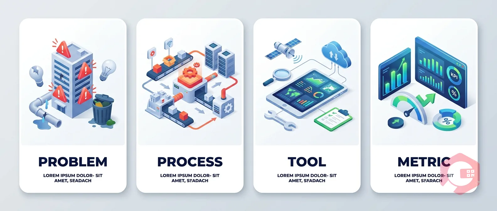 Automated Reporting in Facility Management — problems grid