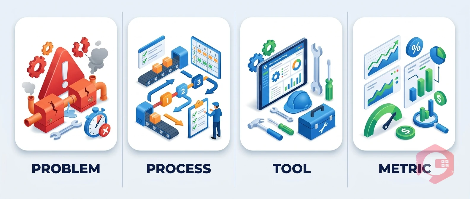 How CMMS Supports Asset Lifecycle Management — problems grid
