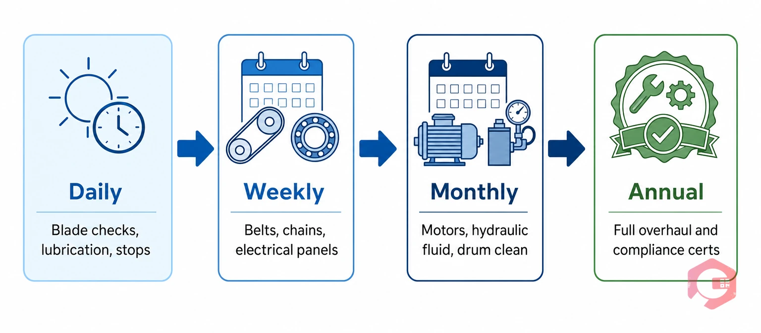 Leather Plant Maintenance Schedule Frequency — Daily, Weekly, Monthly, Annual Tasks | Cryotos