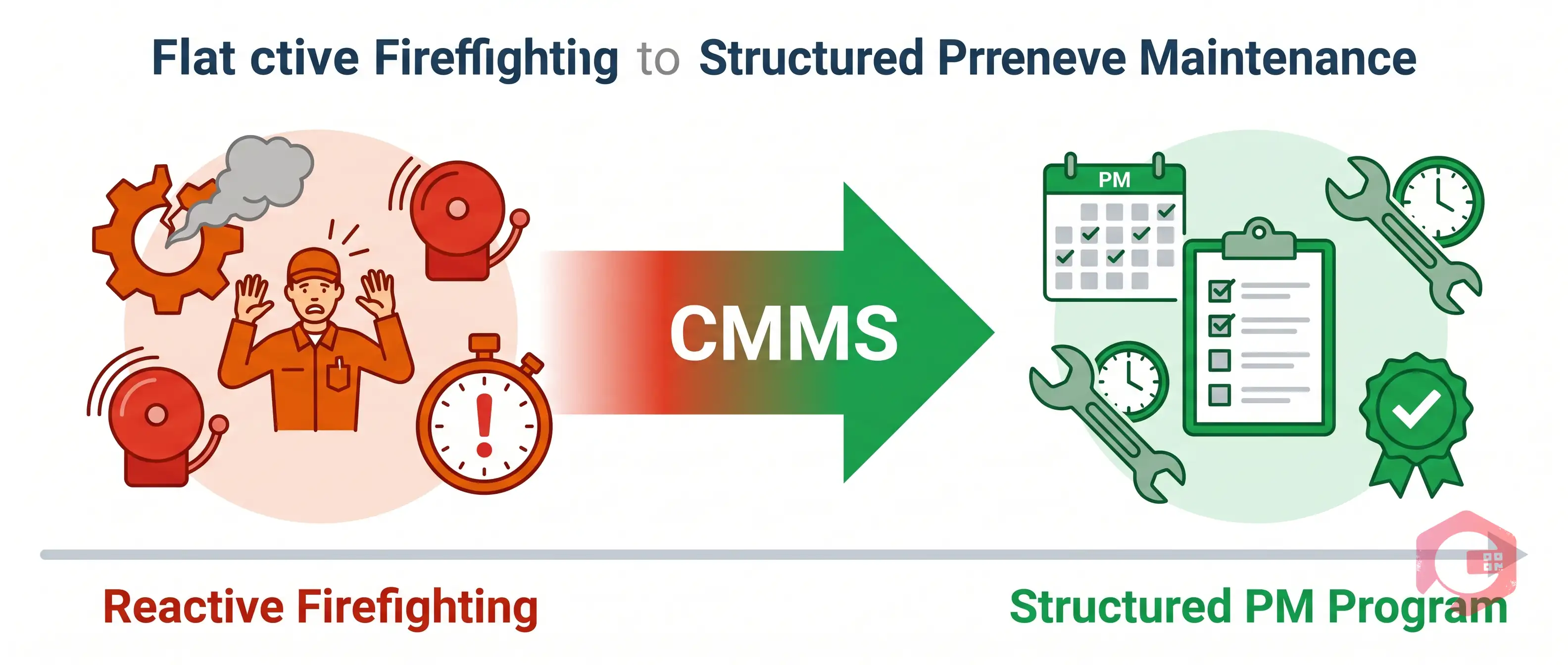 Reactive to structured preventive maintenance progression: scheduled PMs replace firefighting | Cryotos