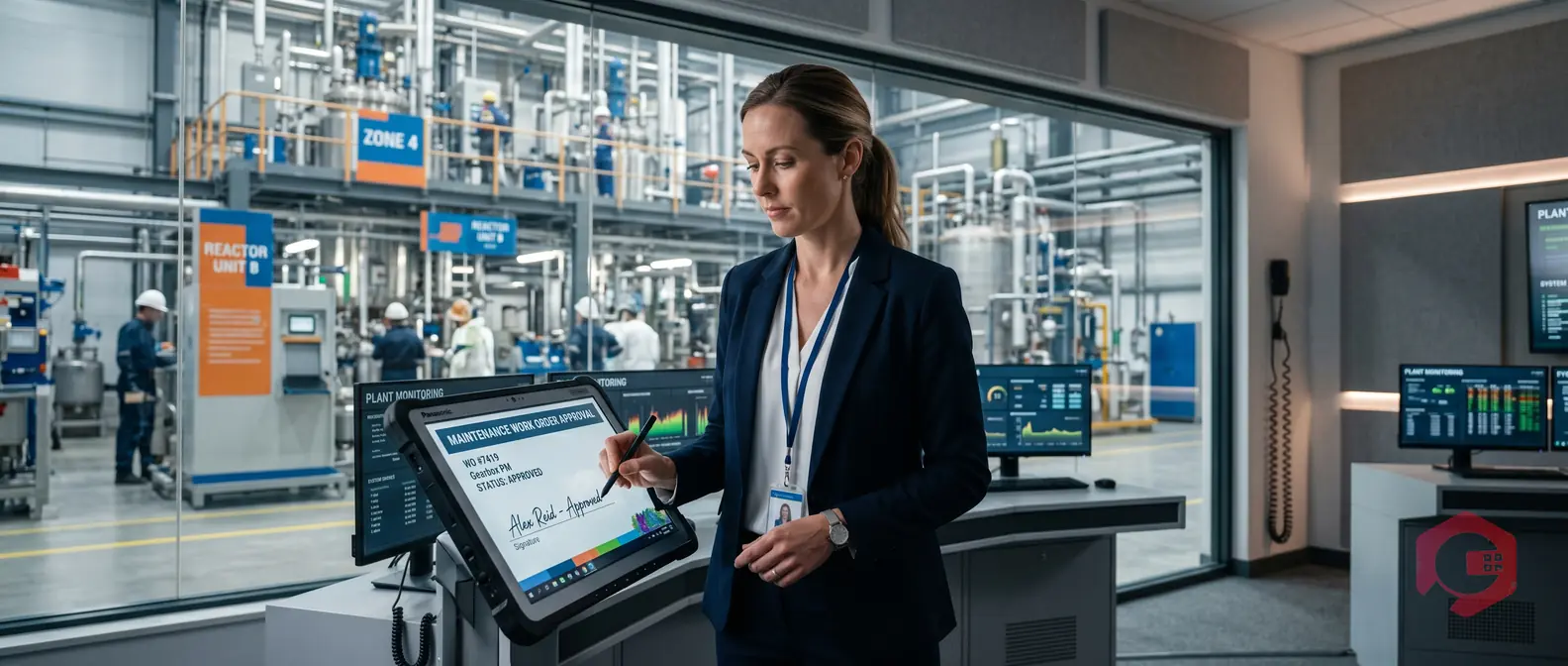 Electronic Signature in CMMS: Set Once, Auto-Apply to Every Approval