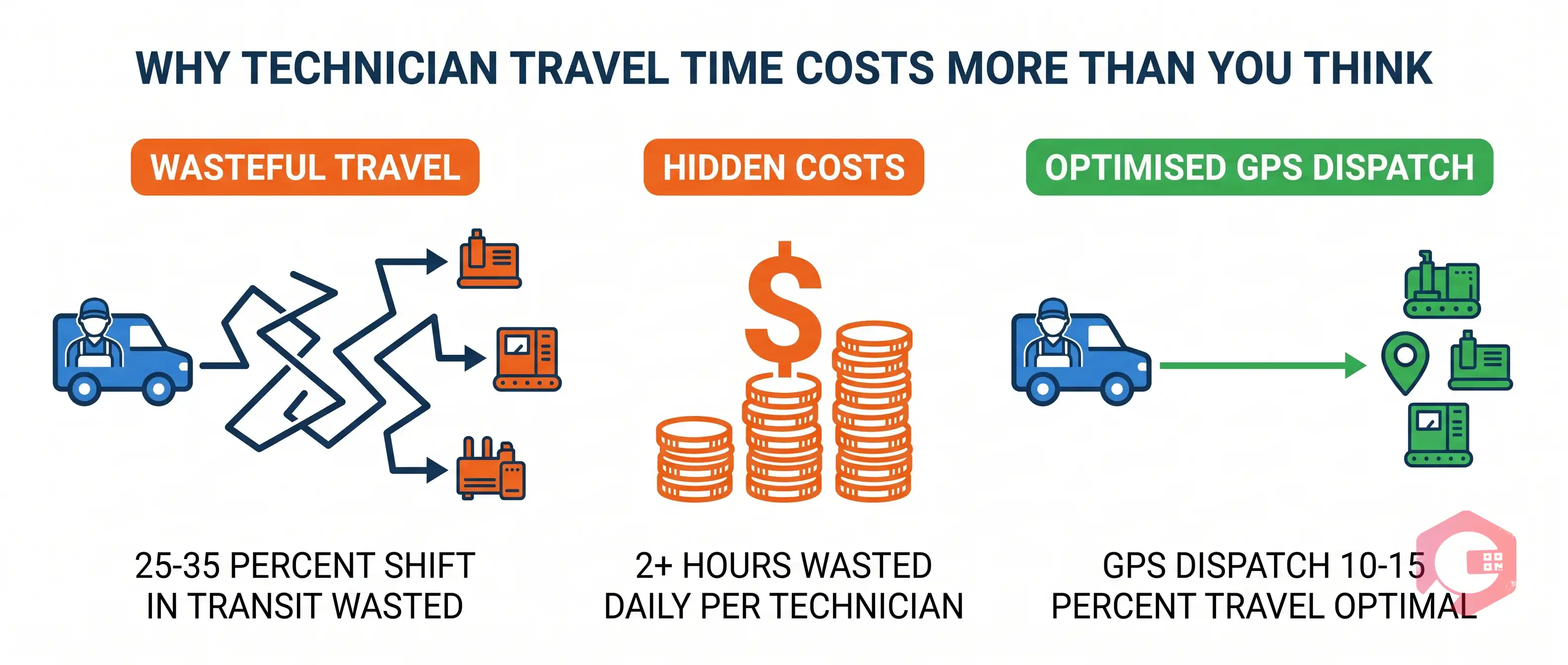 Why Technician Travel Time Is Costing You | Cryotos