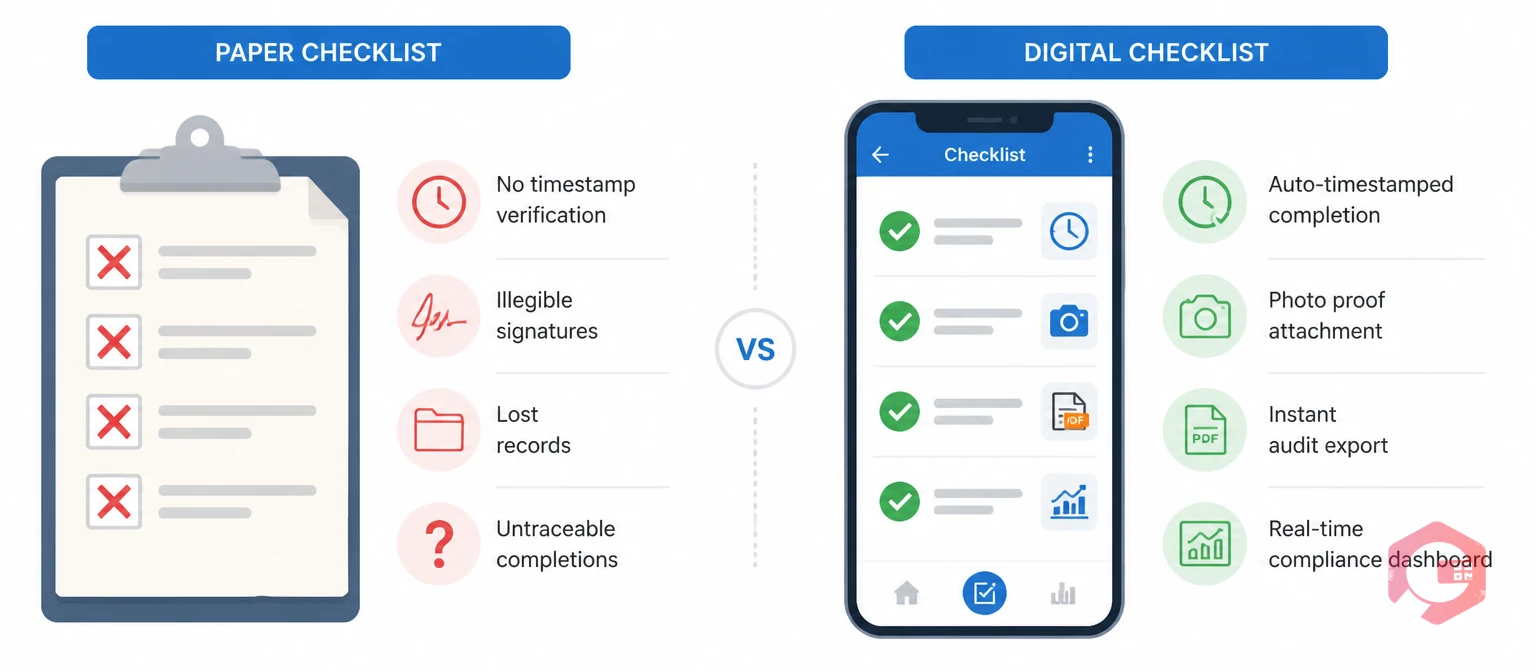 Why digital checklists fix what paper checklists cannot in FM compliance | Cryotos