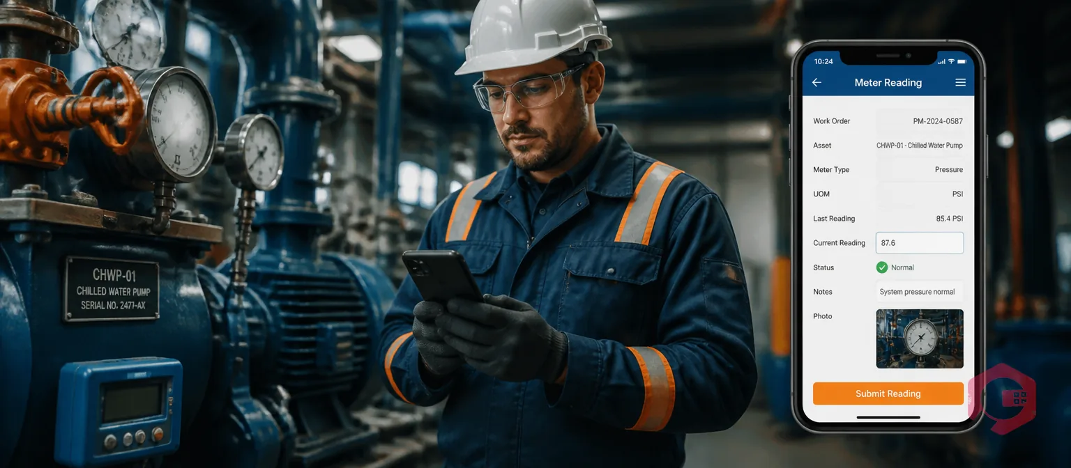 How to Capture Meter Readings During PM and Breakdown Maintenance