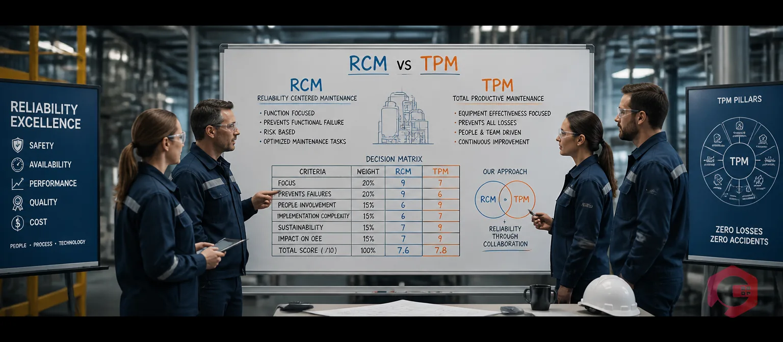 RCM vs TPM: Which Reliability Strategy Fits Your Plant?