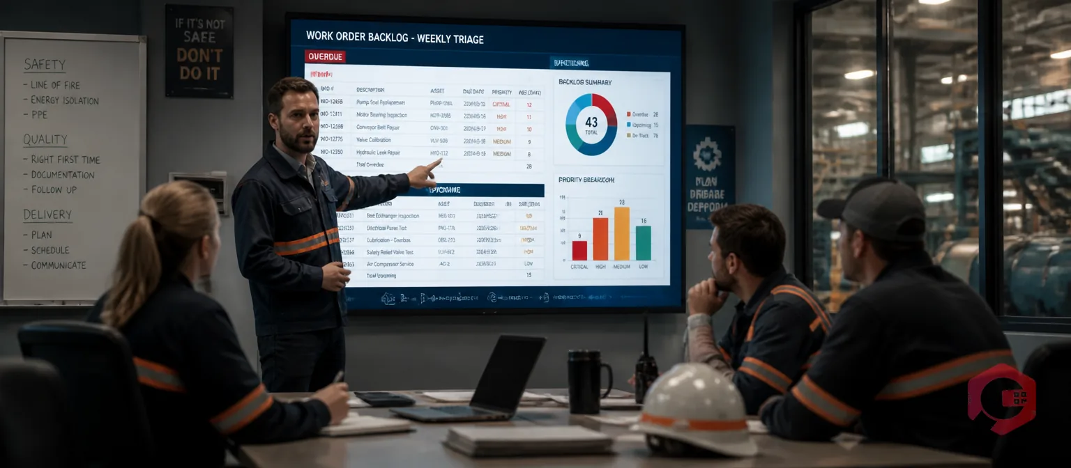Work Order Backlog Triage: A Weekly Routine for Maintenance Leads