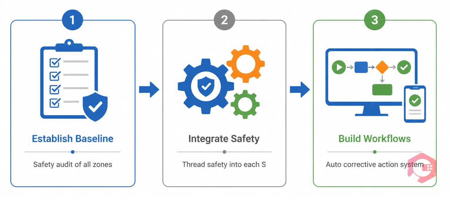 Three-phase approach to implementing 6S: Establish Baseline, Integrate Safety, Build Corrective Workflows | Cryotos