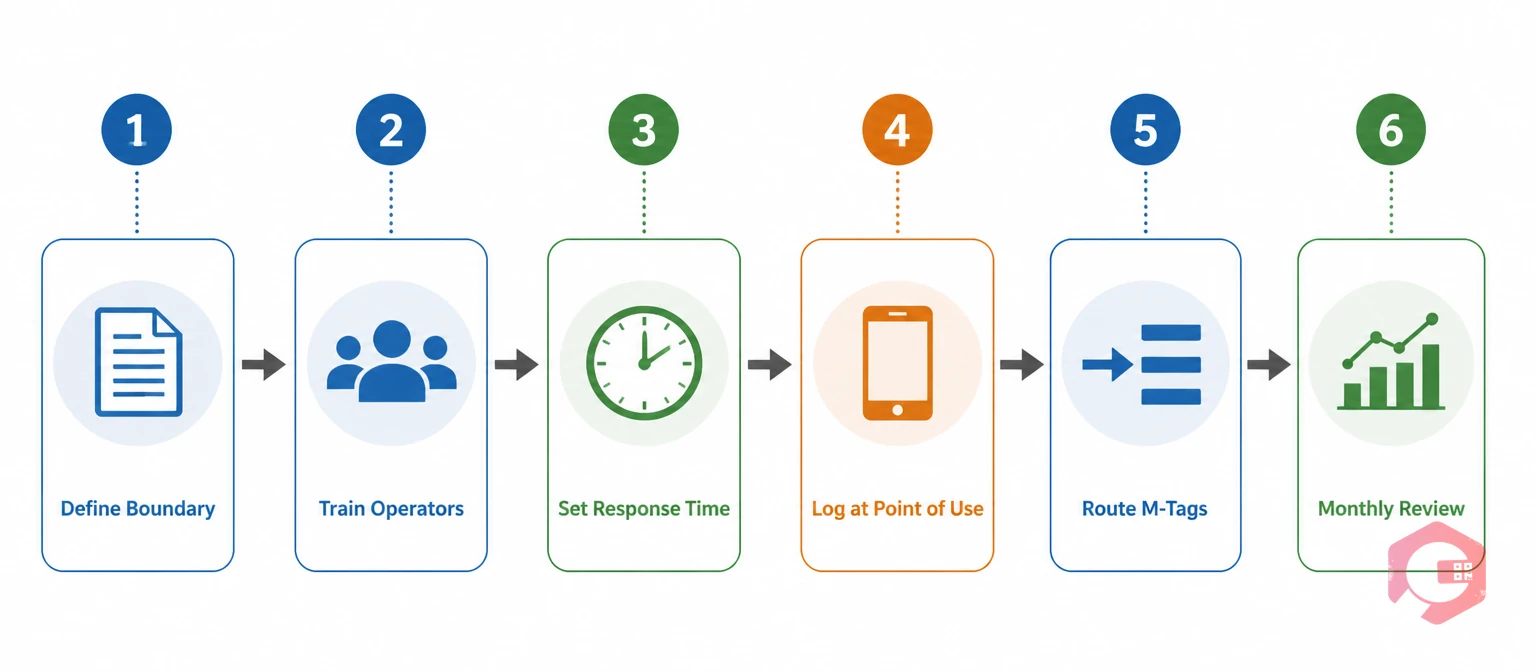 6-step Tag-to-Task workflow for implementing F-Tag and M-Tag system in TPM autonomous maintenance | Cryotos