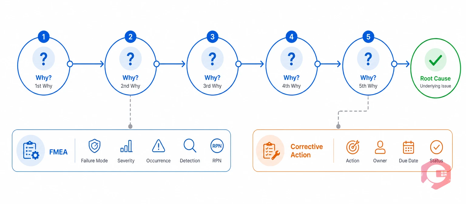 Root cause analysis 5 Whys workflow for continuous improvement | Cryotos