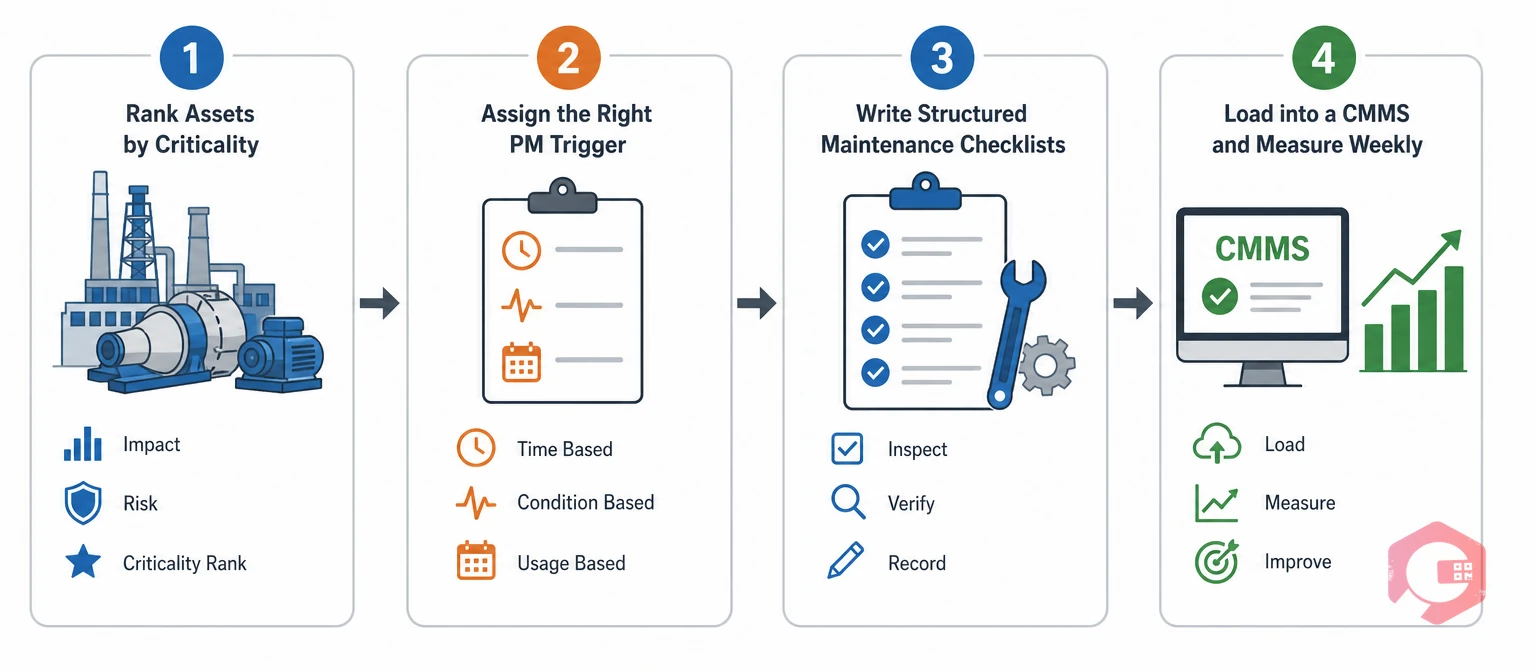 Four steps to build a steel plant PM schedule | Cryotos
