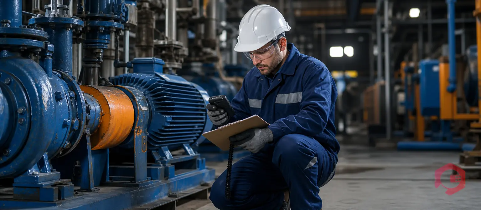 Maintenance engineer calibrating preventive maintenance on plant assets | Cryotos