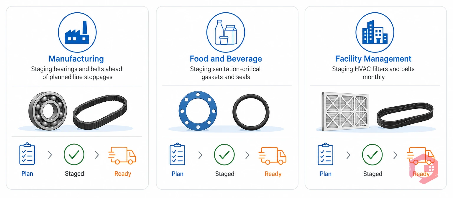 Pre-staging use cases across manufacturing, food and beverage, and facility management | Cryotos