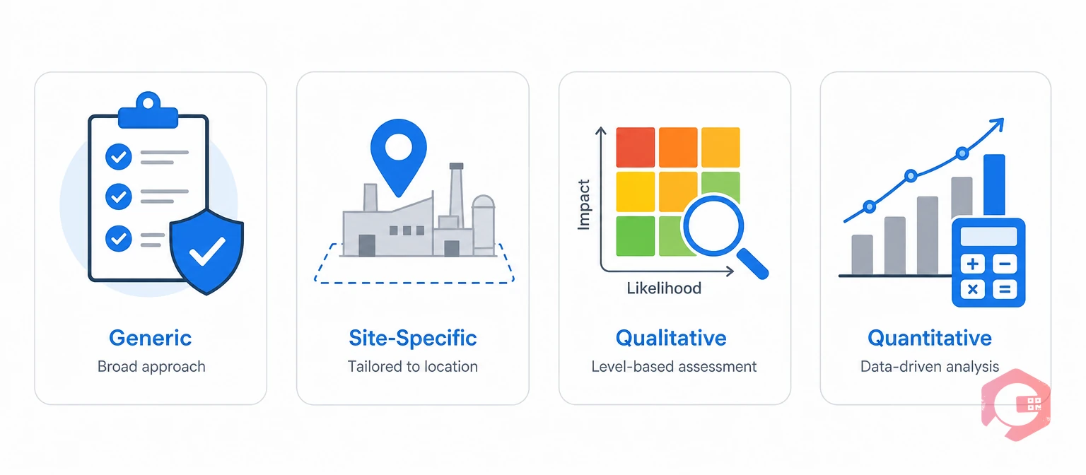 Four types of risk assessment: generic, site-specific, qualitative, and quantitative | Cryotos