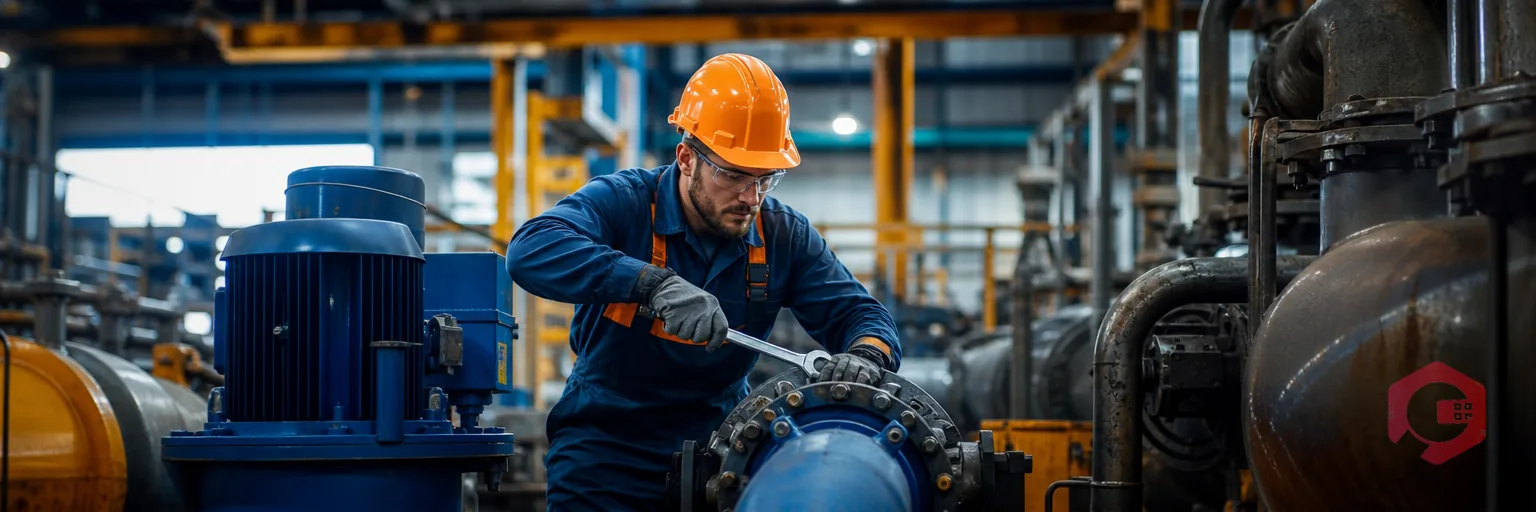 Maintenance technician performing hands-on wrench-time repair work | Cryotos