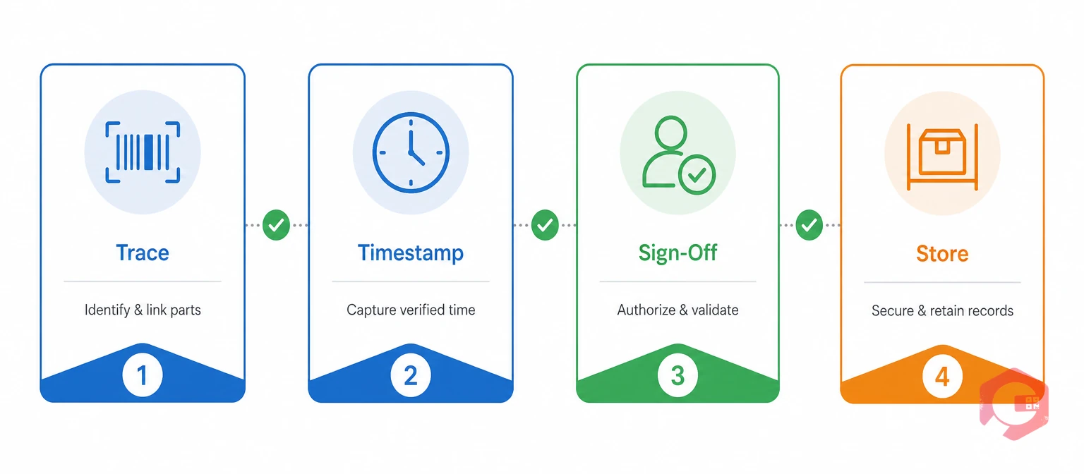 The Claim-Ready Spare Parts Framework: Trace, Timestamp, Sign-Off, and Store | Cryotos