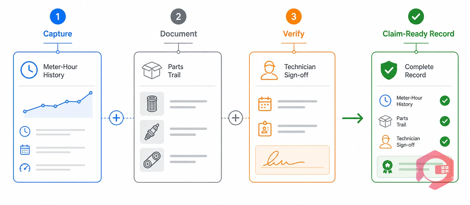 The three parts of a claim-ready maintenance record | Cryotos