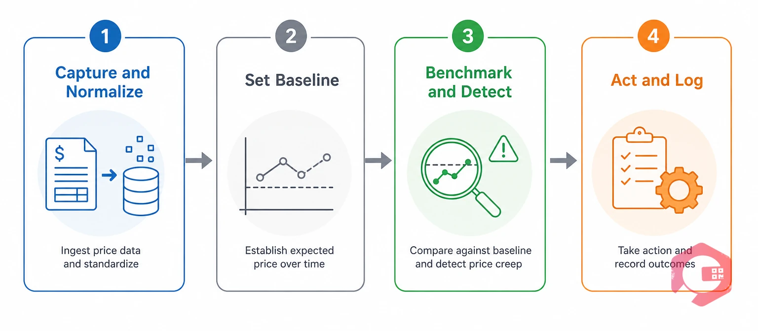 Four-stage supplier price creep detection framework | Cryotos