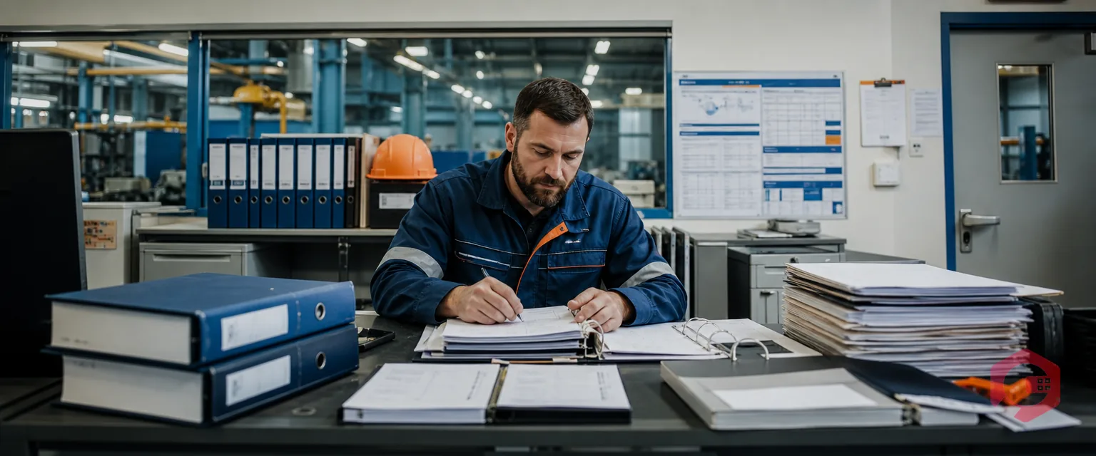 Maintenance specialist organizing asset records during SAP PM data migration | Cryotos