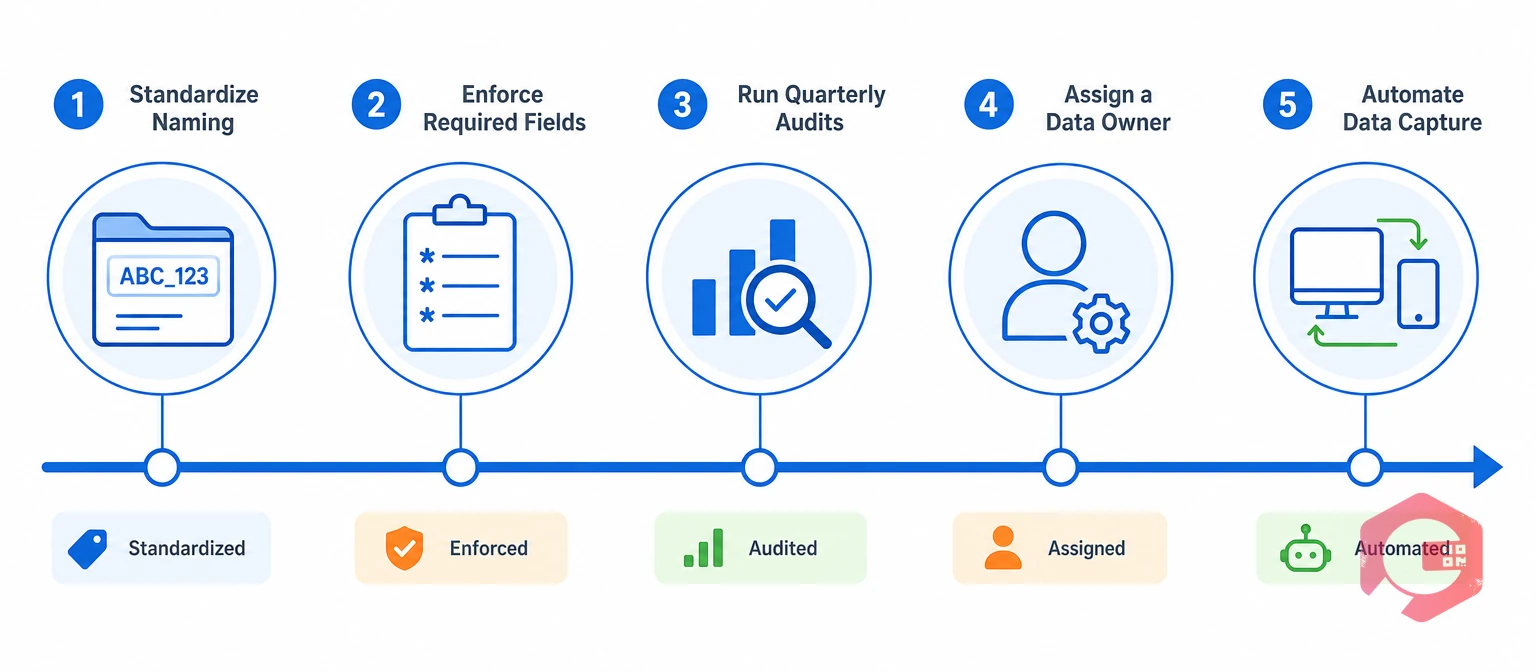 Step-by-step checklist to improve CMMS data quality | Cryotos