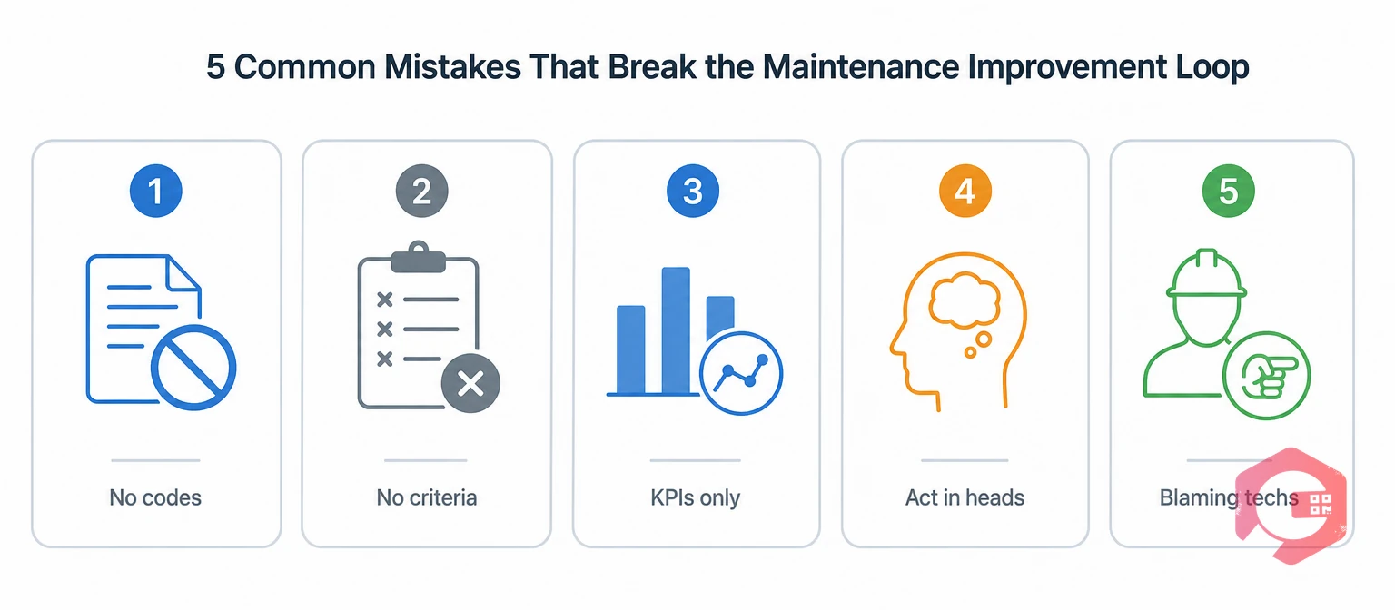 Five common mistakes that break the PDCA loop on work orders | Cryotos