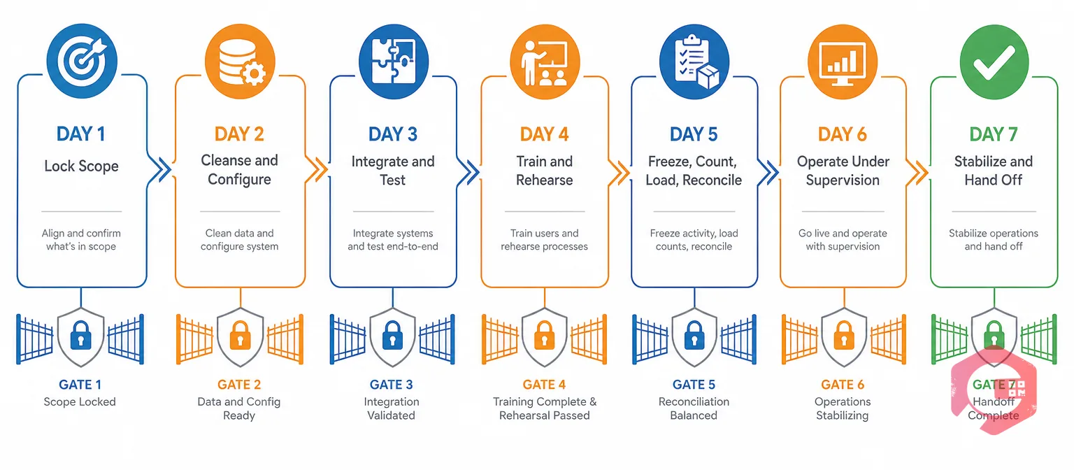 The seven-gate 7-day inventory software implementation plan | Cryotos