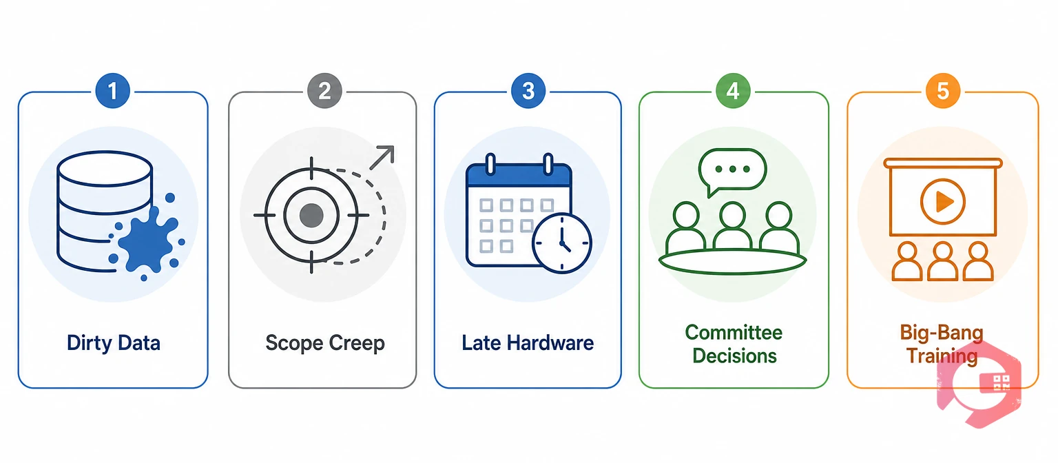Five common causes of delay in inventory software implementation | Cryotos
