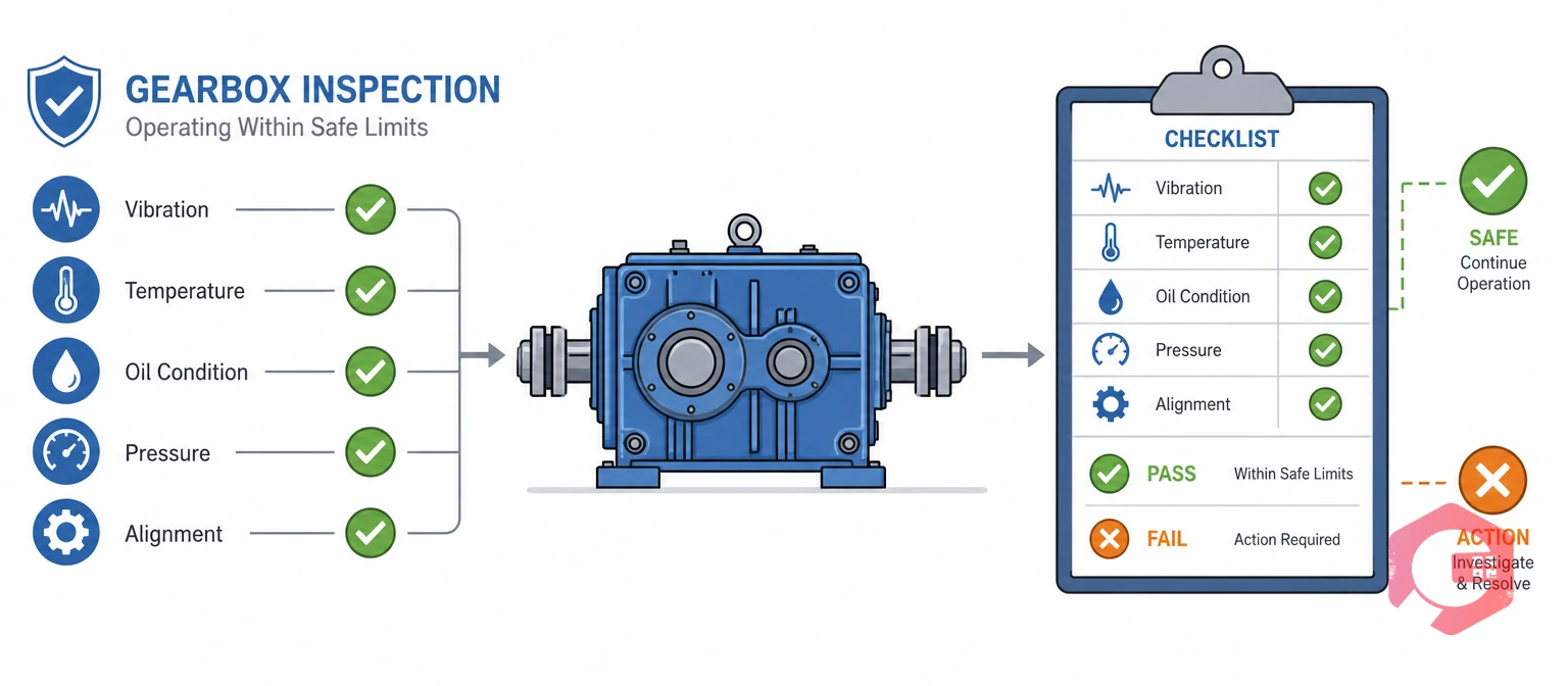 How a gearbox inspection checklist confirms safe operating limits | Cryotos