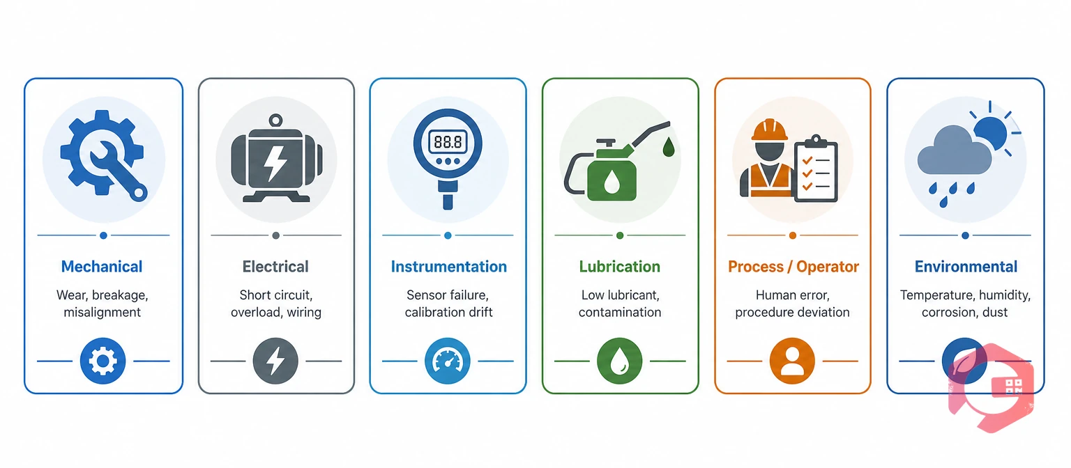 Six core failure type categories for industrial equipment | Cryotos