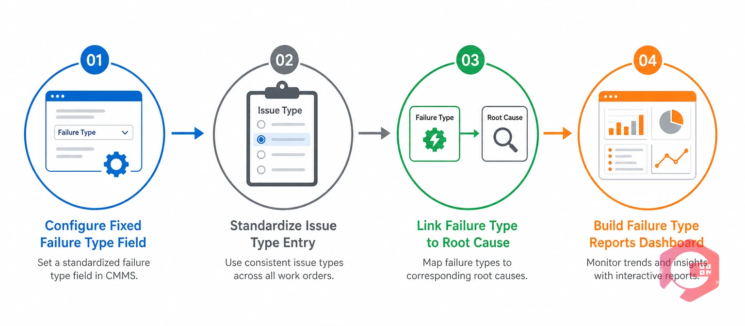 Four steps to implement failure type mapping in a CMMS | Cryotos