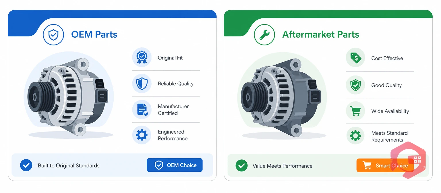 OEM vs aftermarket parts side-by-side comparison | Cryotos