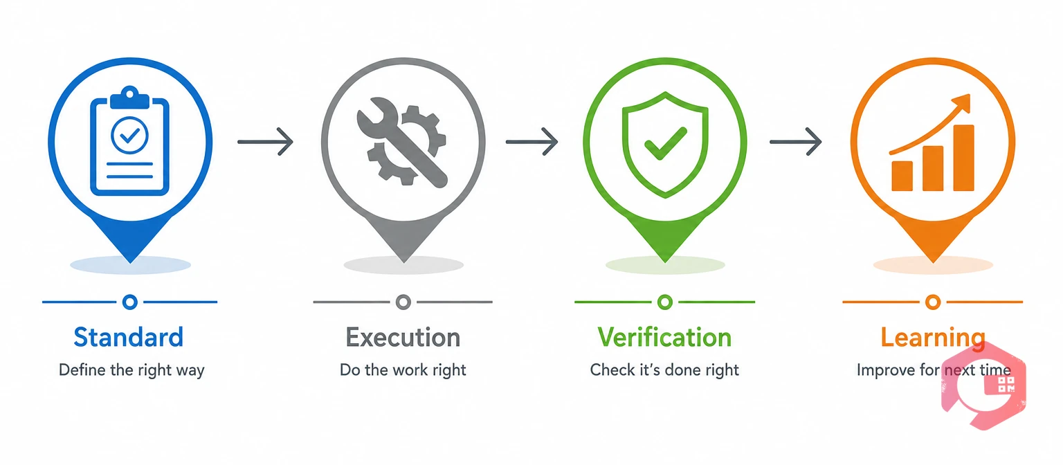 The Four-Gate Maintenance Quality Framework process | Cryotos