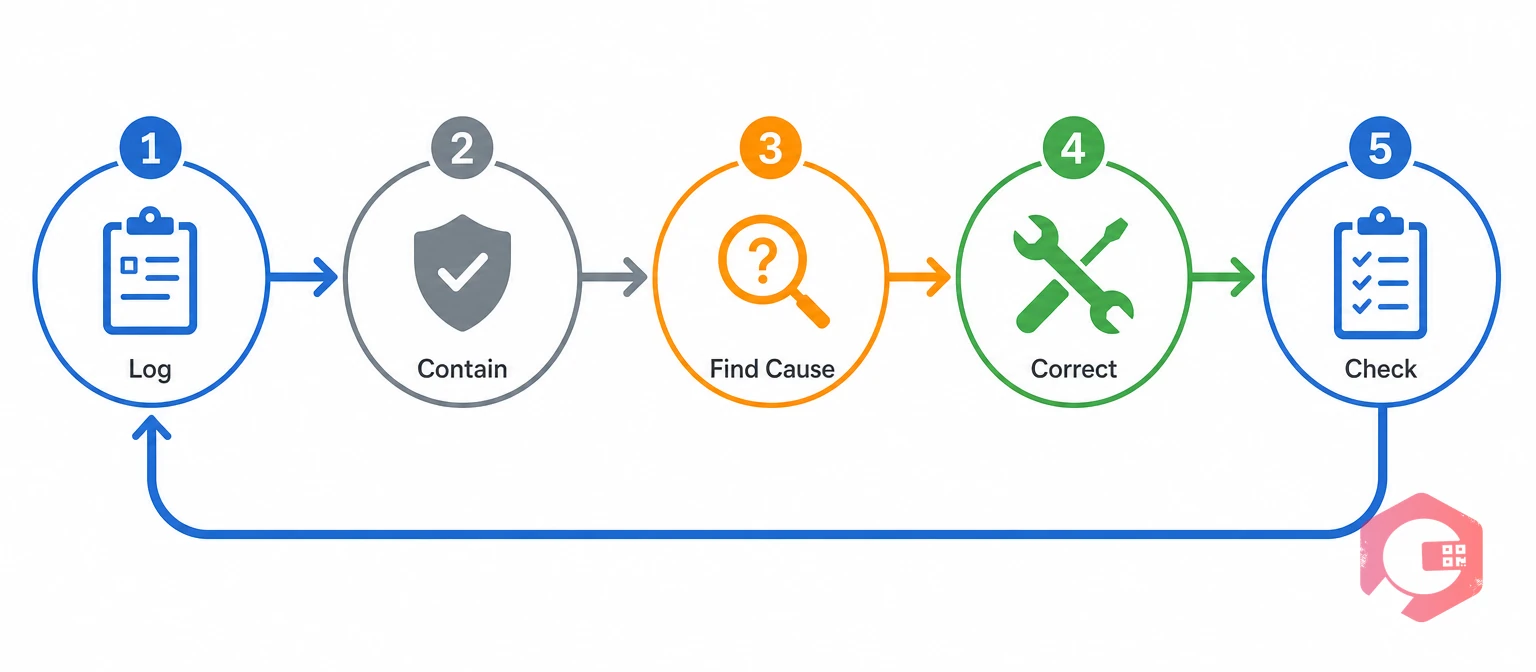 CAPA corrective and preventive action loop for nonconformances | Cryotos