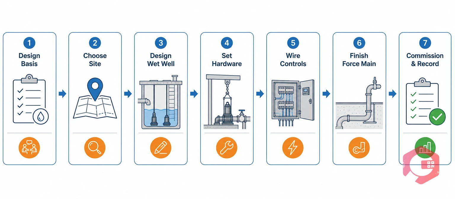 Seven-step lift station pump installation process from design to commissioning | Cryotos