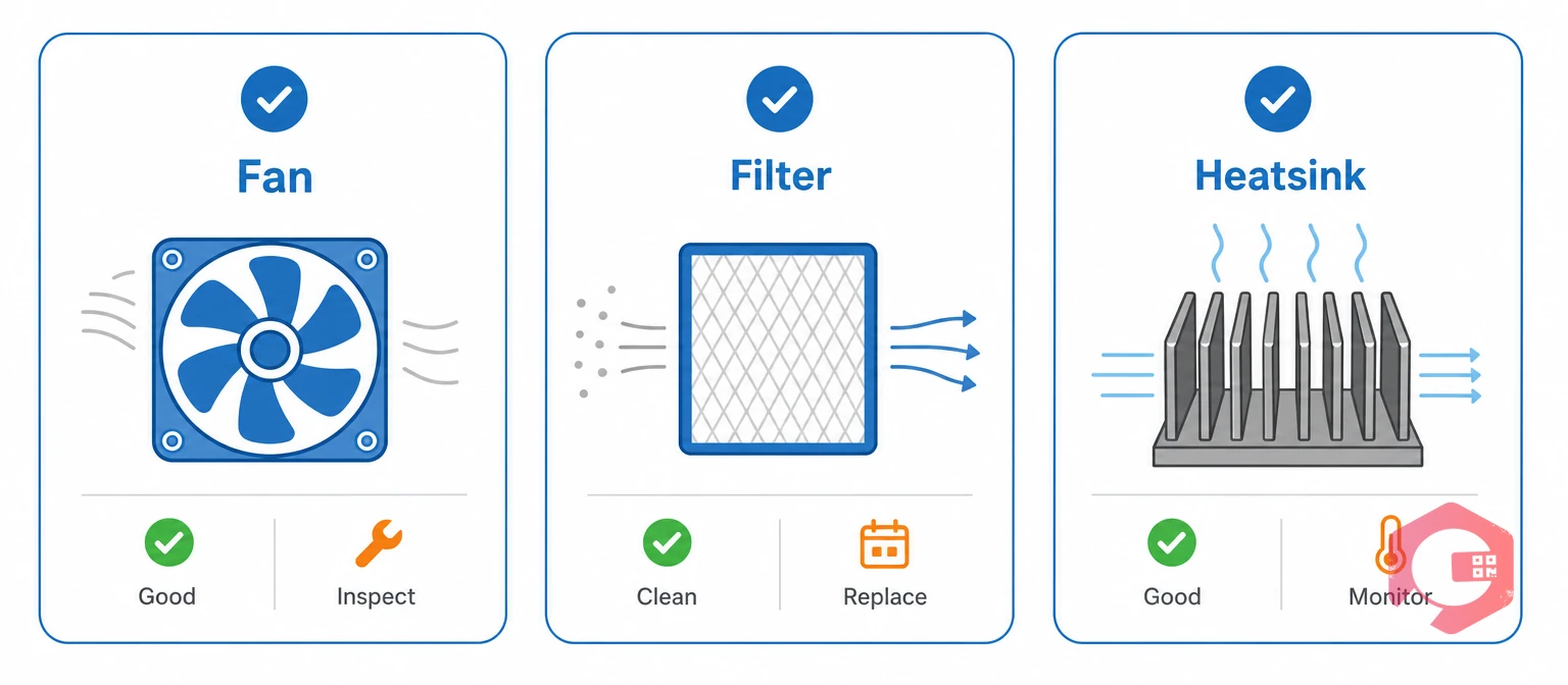 VFD cooling maintenance: fans, filters and heatsinks | Cryotos