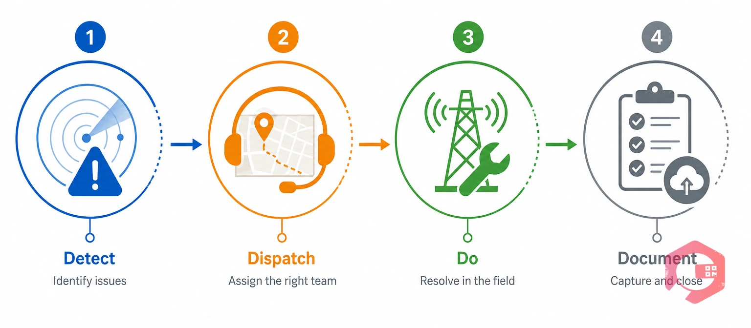 Alarm-to-action framework for faster restoration | Cryotos