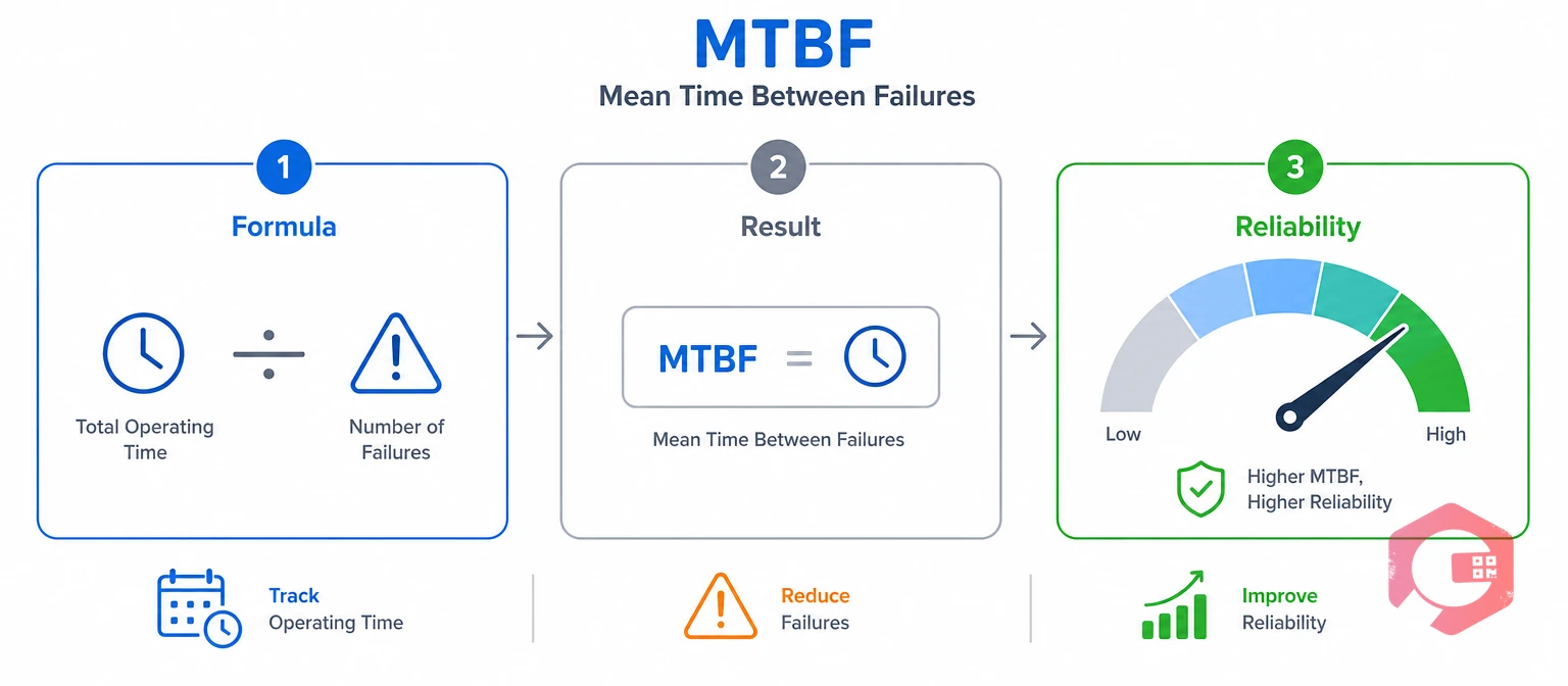 MTBF formula and reliability metric concept | Cryotos