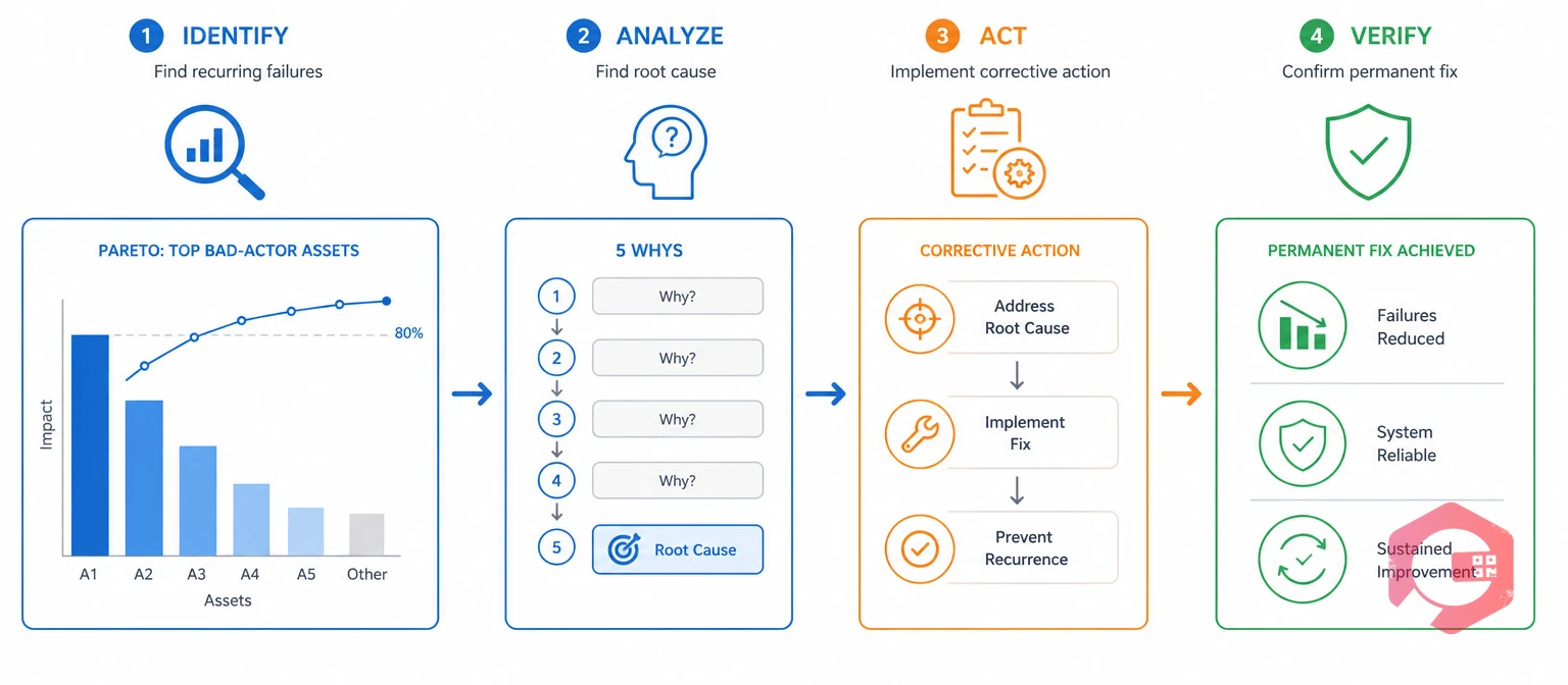 Root cause analysis process with Pareto and 5 Whys | Cryotos