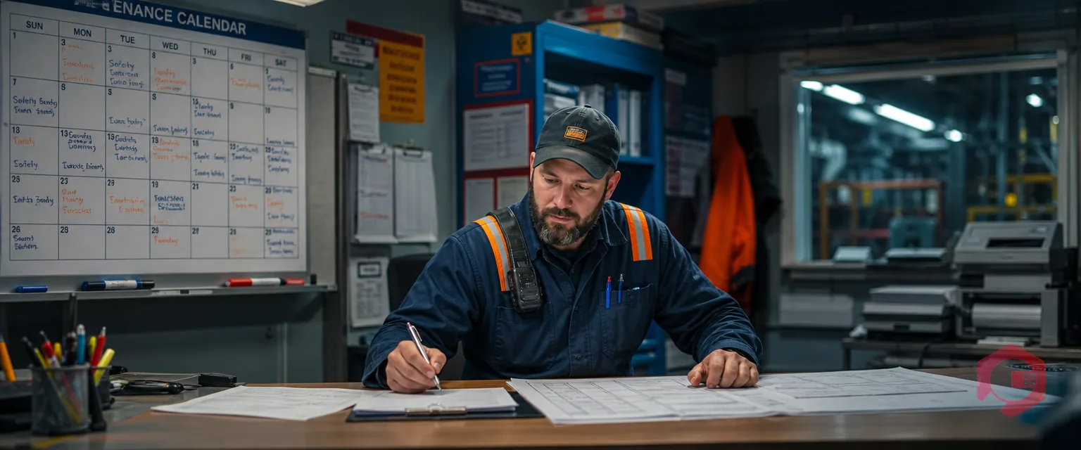 Maintenance planner configuring a shift calendar and holiday schedule in an industrial facility | Cryotos